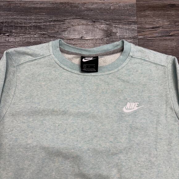 Nike Winter Fleece Igloo Heather White Womens Large Kangaroo Pocket Sweatshirt - Picture 10 of 10